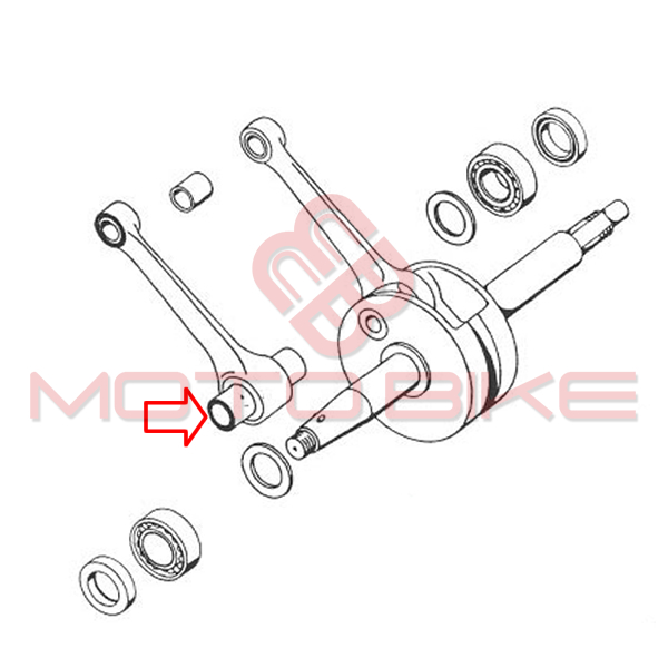 Connecting rod pin 16x34 mm