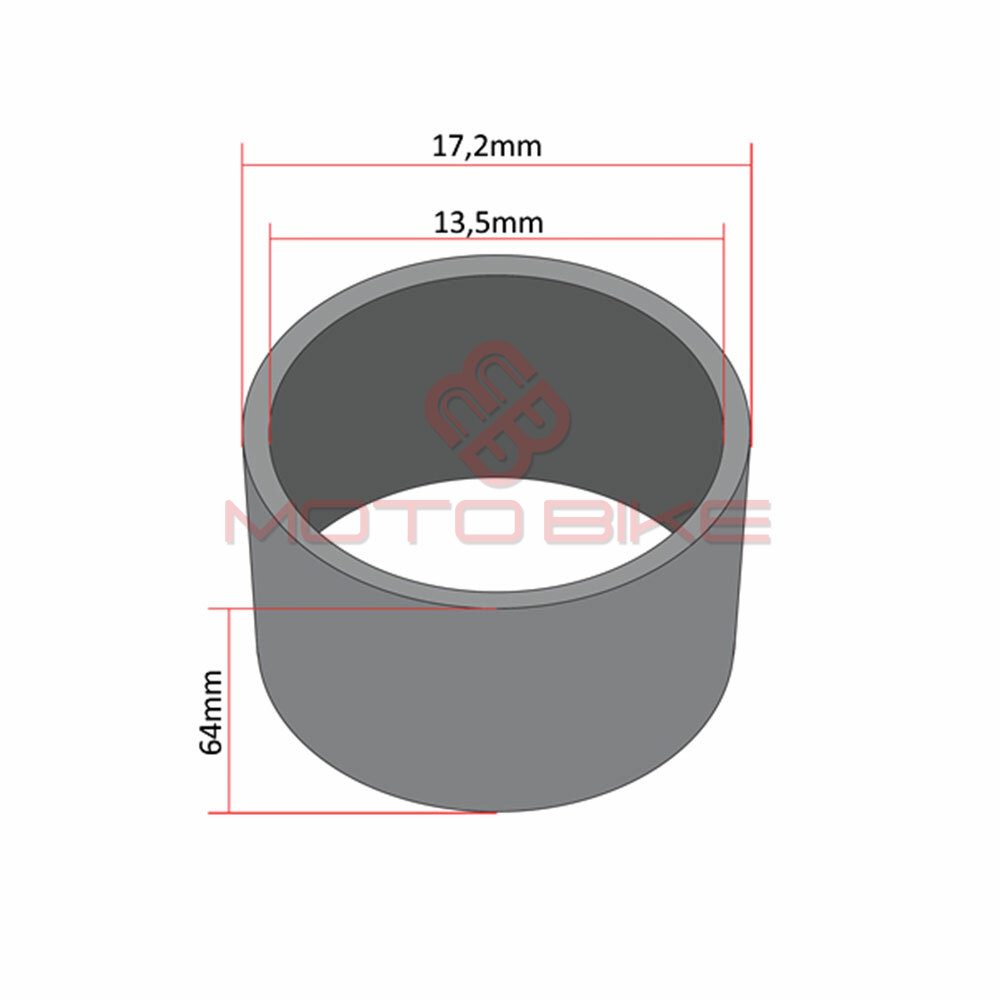 Pusa distancika kola tomos a3. a35 16x12x64mm nazaj  liveni kolo