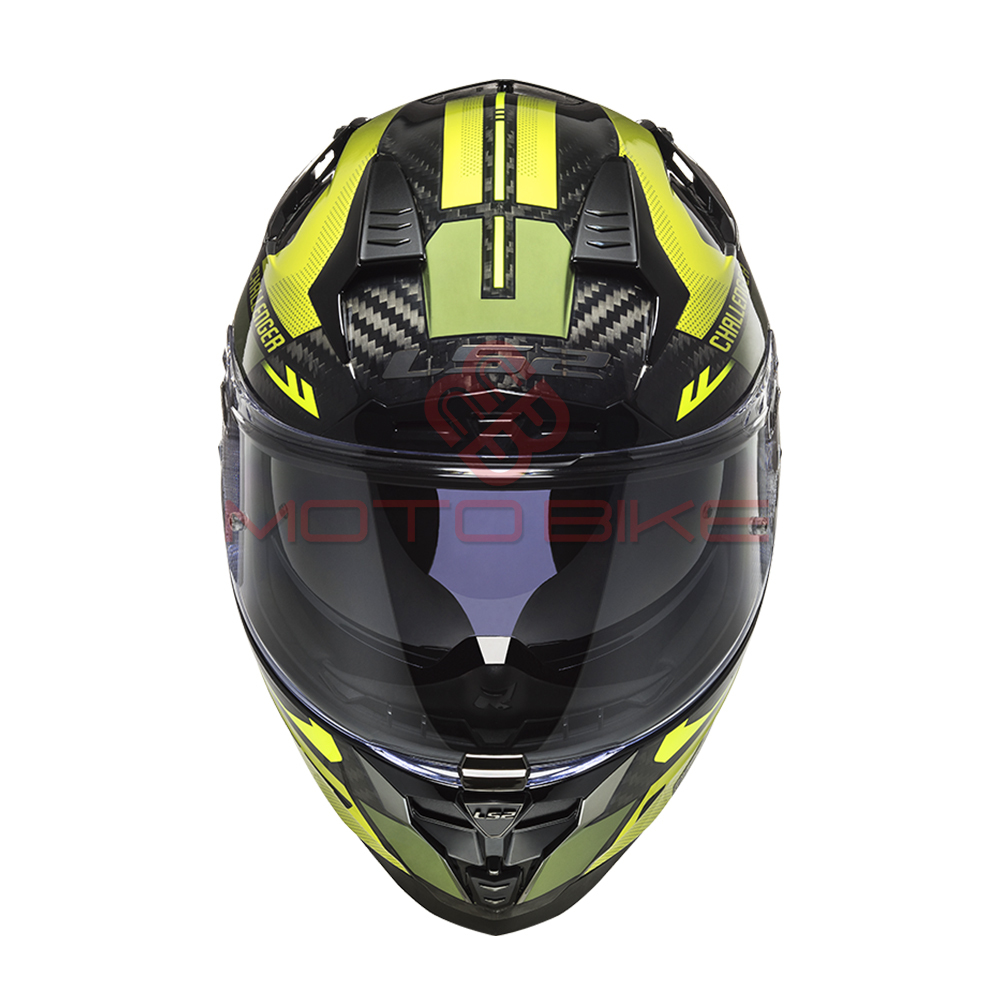 Kaciga ls2 full face ff327 challenger carbon thorn crno zelena sa naocarima xl