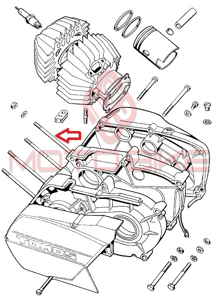 Bronasta cilindera tomos a3. a35. a5 m7 na m8 112mm