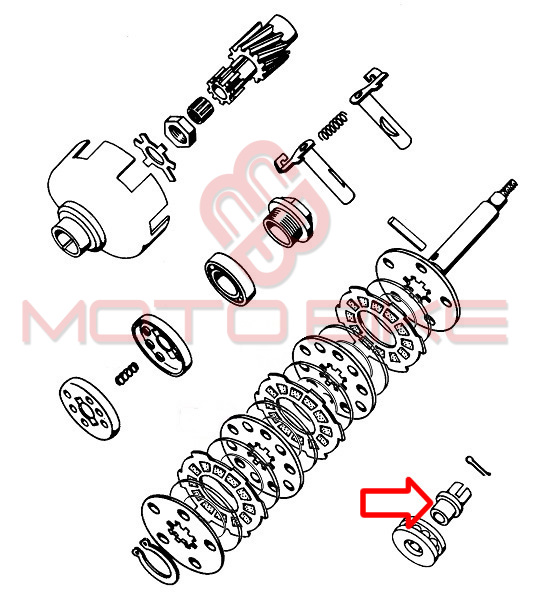 Matica kvacila krunasta tomos apn m8x1 mm