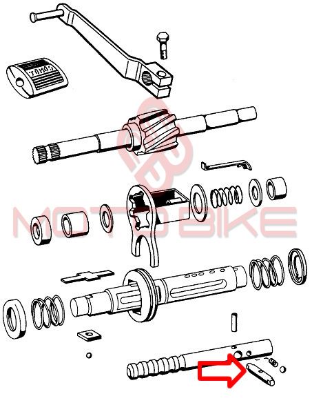 Tomos apn izbirnik hitrosti 7x34mm