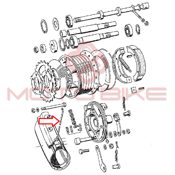 Spokes tomos t12 19" set 3.5x190 mm