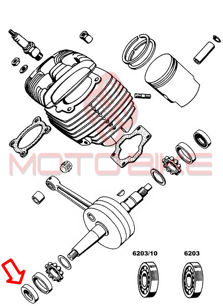 Semering 17x35x7 mm cn