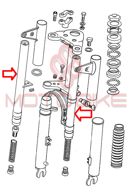 Stap prednjih vila tomos apn6 novi tip l494 mm