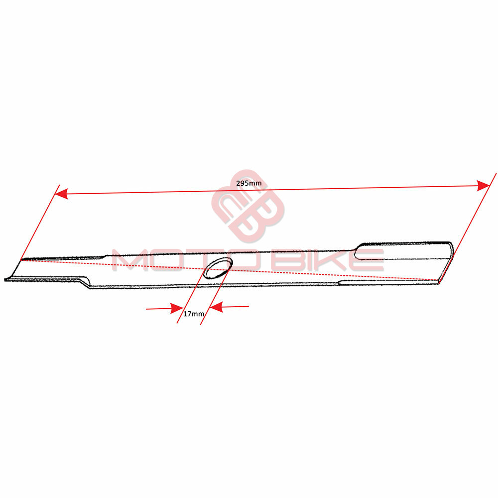 Noz kosacice l 295 mm fi 17 mm mtd 30-9e