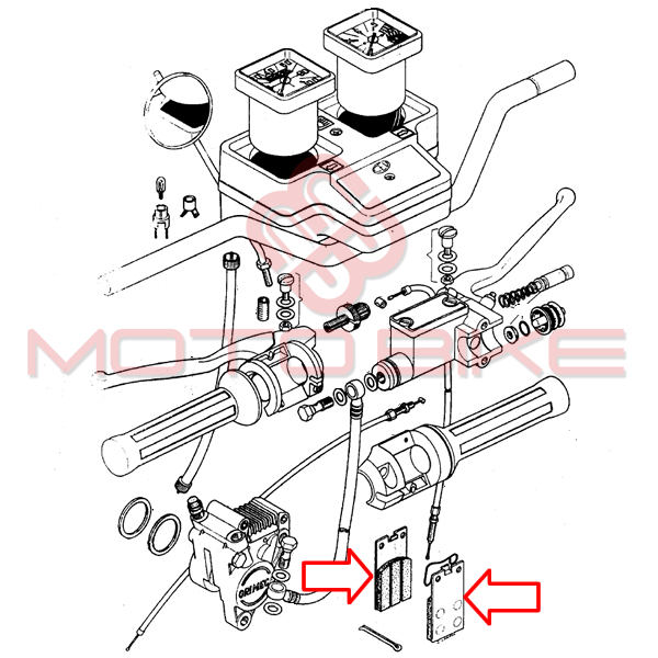 Disk plocice za motocikle rms tomos bt50 ctx80