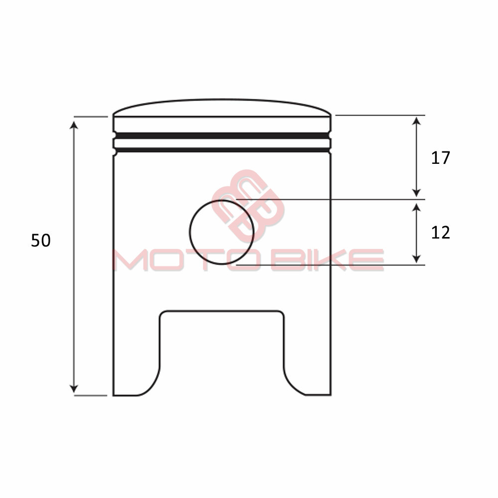 Dugattyu tomos fi 48x12mm  ds