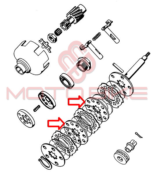 Clutch disc tomos apn middle