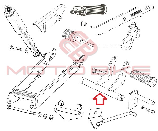 Supporting tube tomos a3. a35