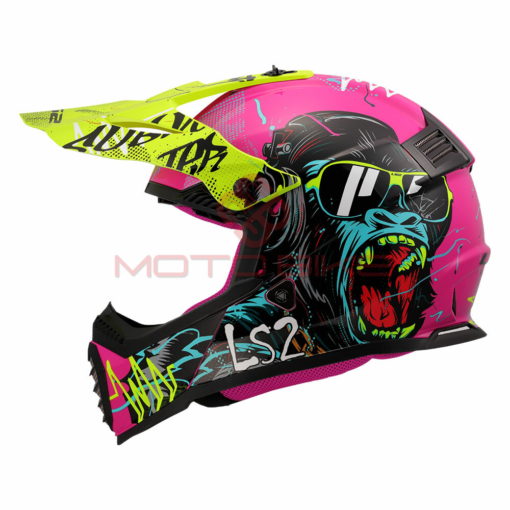 Kaciga ls2 cross mx437 fast ii mini gorilla ljubicasta l