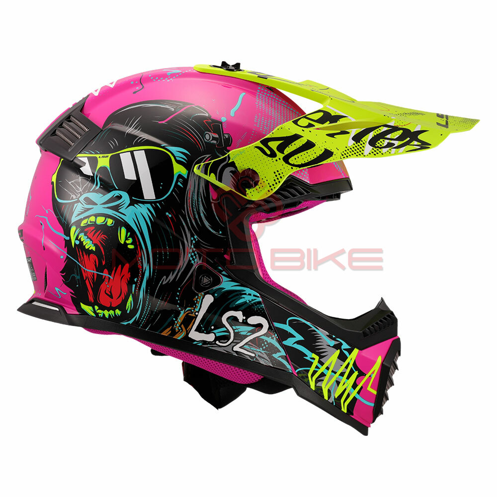 Kaciga ls2 cross mx437 fast ii mini gorilla ljubicasta l