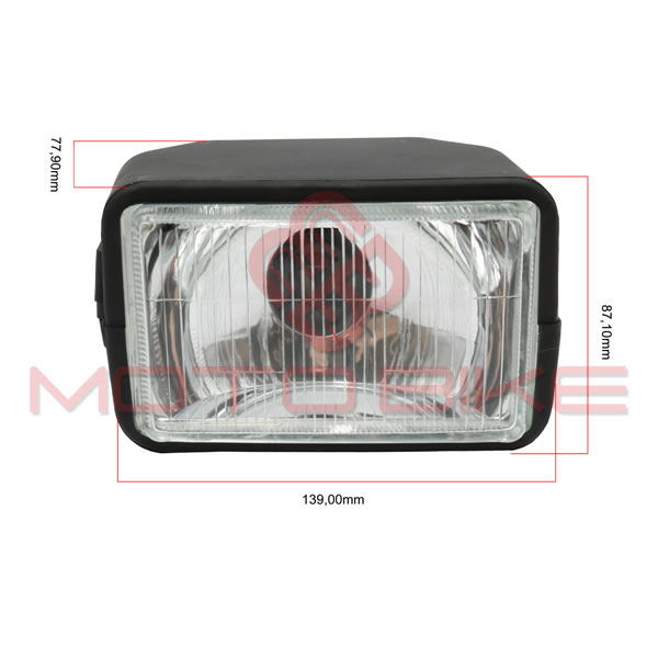 Headlight tomos a3. apn cube with glass china