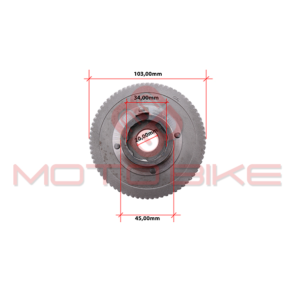 Sprocket 1st gear tomos a3 with drive plate