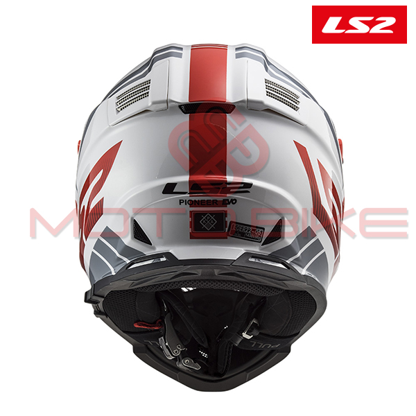 Helmet ls2 cross mx436 pioneer evo evolve white red l