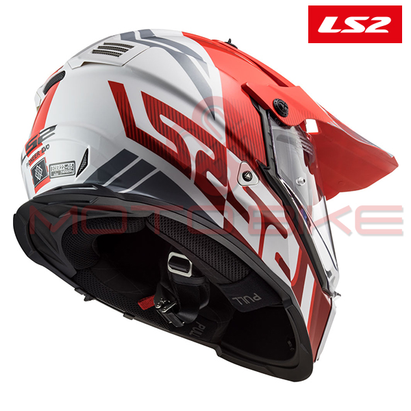 Helmet ls2 cross mx436 pioneer evo evolve white red l