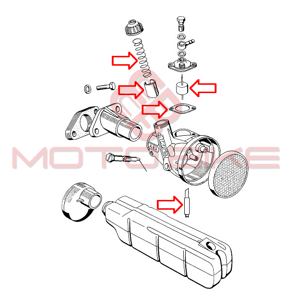 Set za reparaciju karburatora a3 bing novi tip mali