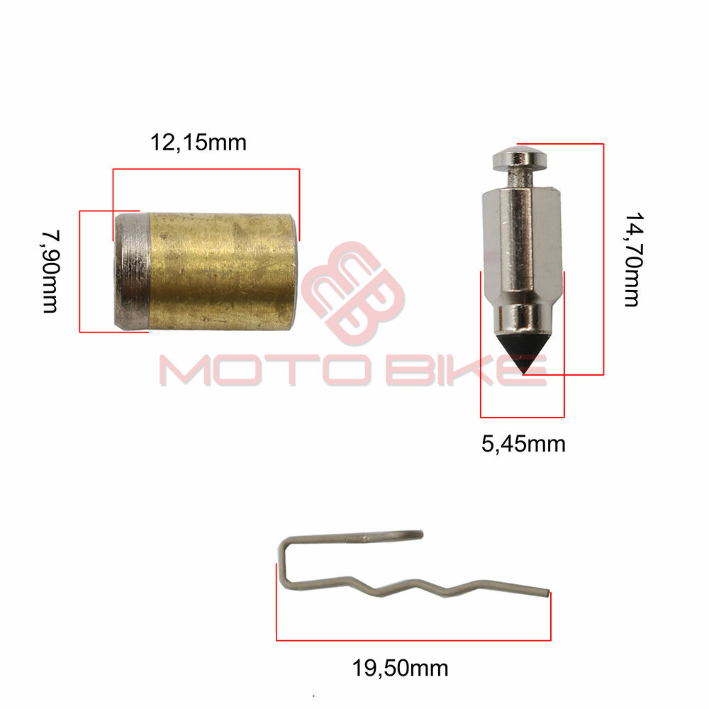 Igla plovka b&s sa kucistem fi 8x1,25 mm ( iglica fi 5,45x14,7 mm ) kpl