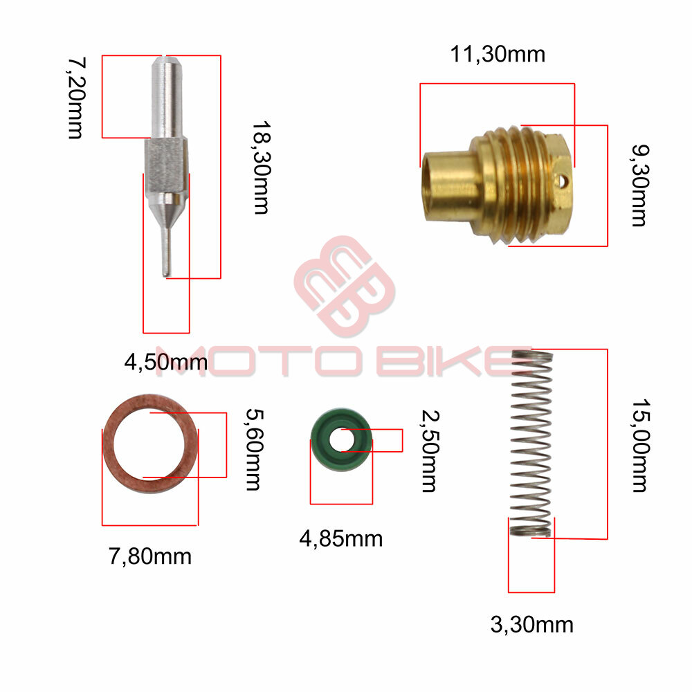 Igla plovka tec sa kucistem m9.5x1 (iglica fi 4.5x18.3) kpl