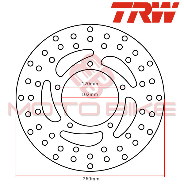 Brake disk trw mst431
