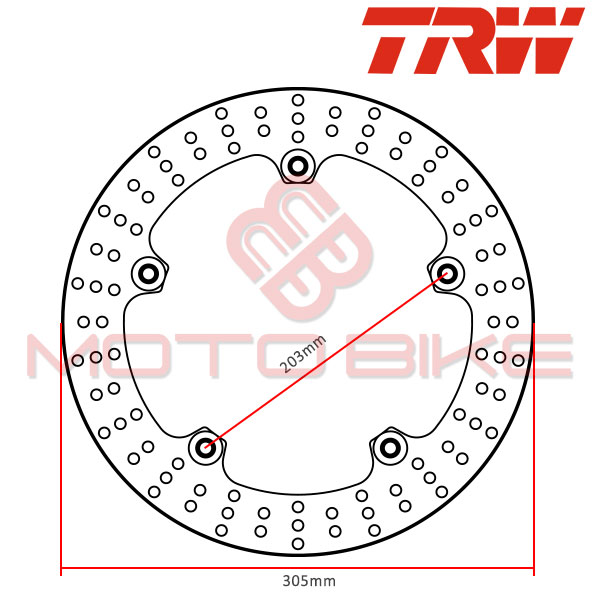 Brake disk trw mstr138