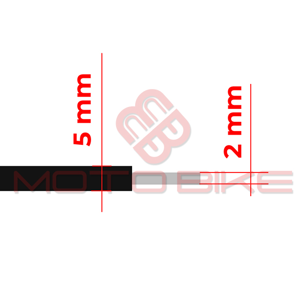 Sparkplug cable 5mm 6v black italy 1 m