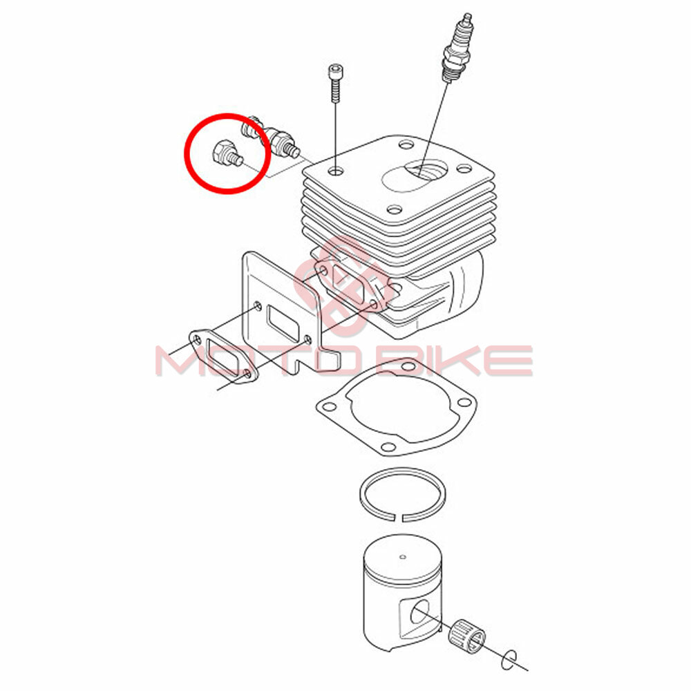 Cep dekompresora testere univerzalni m10x1mm