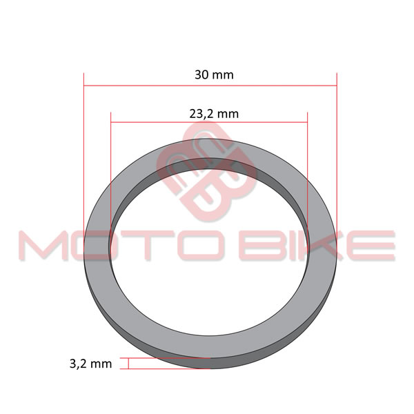Exhaust gasket gy6 50,125,150cc(23x30x3)4t china