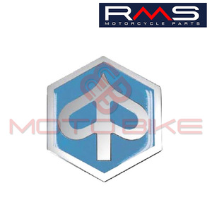 Hexagonal emblem for front shield Piaggio Vespa 32mm 574771 Rms