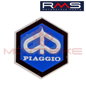 Hexagonal emblem for front shield Piaggio 31mm 149876 Rms