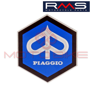 Hexagonal emblem for front shield Piaggio 42mm 152290 Rms