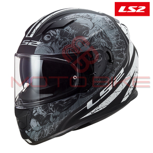 Helmet LS2 Full Face FF320 STREAM EVO THRONE mat black titanium XL