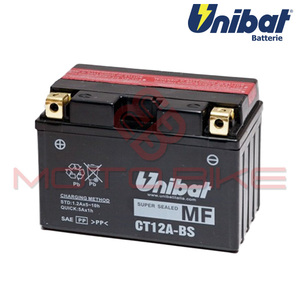 Battery UNIBAT 12V 10Ah MF-AGM CT12A-BS left (150x87x105)