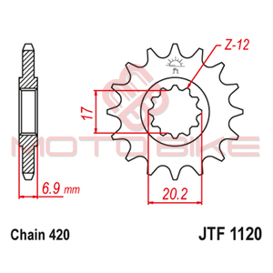 Lancanik prednji JT  JTF1120-11-50-13018 (420)11 zuba