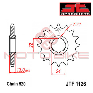 Lancanik prednji JT  JTF1126-16-50-32058 (520)16 zuba