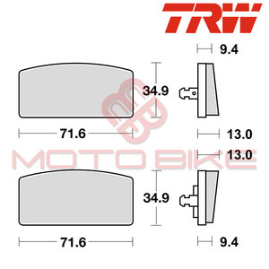 Brake pads TRW MCB17(ORGANIC)