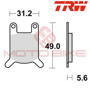 Brake pads TRW MCB508(ORGANIC)