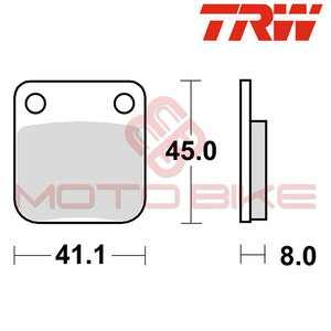 Brake pads TRW MCB510(ORGANIC)