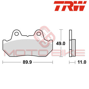 Brake pads TRW MCB512(ORGANIC)