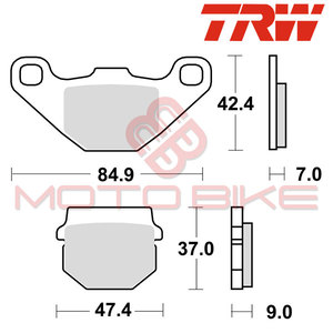 Brake pads TRW MCB519(ORGANIC)