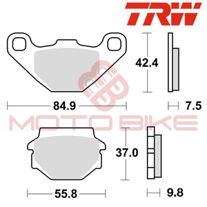 Brake pads TRW MCB523(ORGANIC)
