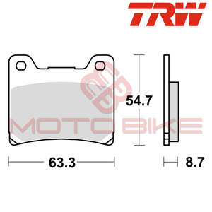 Brake pads TRW MCB530(ORGANIC)