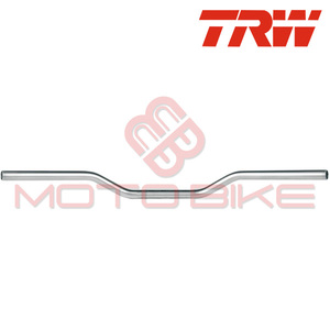 Handlebar TRW MCL128SC superbike chrome (L-760,H-50)