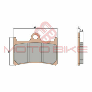 Disk plocice Malossi Yamaha T-Max 560 MHR sinter