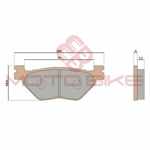 Disk plocice Malossi Yamaha T-Max 560 MHR sinter zadnje