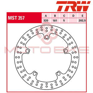 Kocioni disk TRW MST357