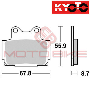Brake pads KYOTO S1024 (organic)