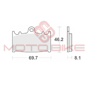 Disk plocice KYOTO S1032 ( SEMI SINTER )