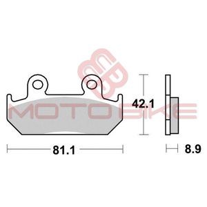 Disk plocice KYOTO S1051 ( SEMI SINTER )