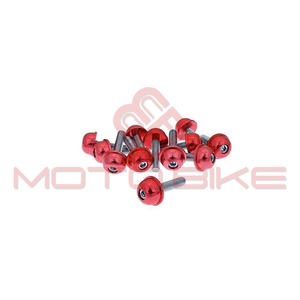 Srafovi maske M5x20 (12 komada) crveni set